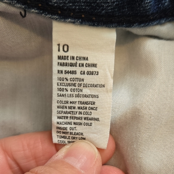 American Eagle Outfitters Womens Distressed Blue Jean Shorts Size 10 - Picture 5 of 6